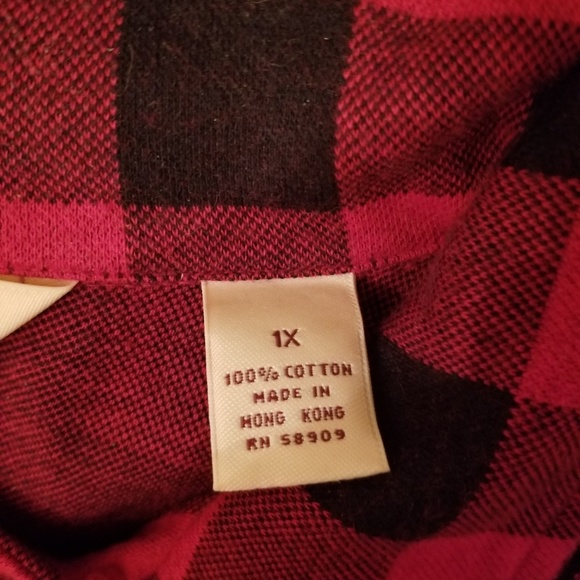 Red&black buffalo check, light jacket,blazer,shirt - Picture 6 of 6